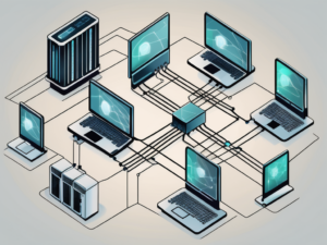 A computer server connected to multiple mobile devices